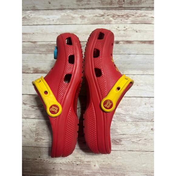Crocs Classic Lucky Charms Limited Edition Clogs Men's 5 Women's 7 Red Jibbitz - Picture 5 of 7